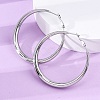 304 Stainless Steel Hoop Earrings EJEW-Z093-01P-01-2