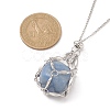 Tarnish Resistant 304 Stainless Steel Macrame Pouch Empty Stone Holder for Pendant Necklaces Making NJEW-JN04399-2