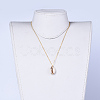 Electroplate Cowrie Shell Pendant Necklaces X-NJEW-JN02370-5