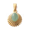 Natural Green Aventurine Pendants STAS-C120-15G-08-1