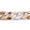 Acrylic Curb Chains AJEW-JB00505-04-3