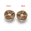 Tibetan Style Alloy Wavy Spacer Beads X-TIBEB-A101871-AB-LF-2