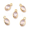 Eco-Friendly Brass with Glass Pendants KK-K268-01T-1