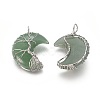 Natural Green Aventurine Tree of Life Wire Wrapped Pendants G-L520-E04-P-2