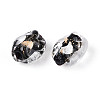 Handmade Gold & Silver Foil Glass Beads FOIL-N030-02A-3