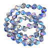 Electroplate Glass Beads Strands EGLA-N008-019-A01-2