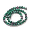 Round Dyed Natural Gemstone Bead Strands X-G-R345-6mm-15-2