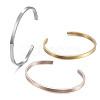 304 Stainless Steel Cuff Bangles BJEW-K173-02-2