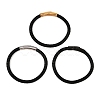 Leather Braided Cord Bracelet with 304 Stainless Steel Clasp for Men Women BJEW-C021-15-1