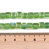 Electroplate Transparent Glass Beads Strands EGLA-B011-07A-AB02-4