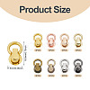 24Pcs 8 Colors Alloy Bag Suspension Clasps FIND-TA0009-98-4