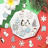 10Pcs 10 Styles Winter Themed Alloy Enamel Pendants ENAM-YW0005-21-5