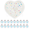 Transparent Electroplate Glass Beads Strands EGLA-SP0001-05B-1