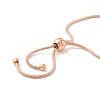 Enamel Oval with Star Link Slider Bracelet with Snake Chain for Women STAS-P302-11KCG-3