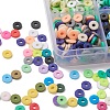 2400Pcs 15 Colors Handmade Polymer Clay Beads CLAY-YW0001-41-5