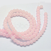 Baking Painted Imitation Jade Glass Round Bead Strands X-DGLA-Q021-6mm-02-3