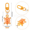 3Pcs Resin Tortoise Pendant Decorations HJEW-TA0001-39C-3