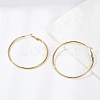 201 Stainless Steel Hoop Earrings EJEW-F188-24G-C-1