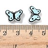 Transparent Glass Enamel Beads LAMP-C023-03F-4