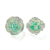 UV Plating Rainbow Iridescent Acrylic Beads OACR-P010-20E-2