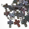 Natural Indian Agate Pendants G-T080-05-1