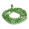 Transparent Electroplate Glass Beads Strands EGLA-A039-T3mm-B03-2