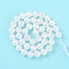 Electroplated Glass Pearl Beads Strands BSHE-C007-A01-01-1-3