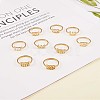 Number Pendant Necklace & Open Cuff Ring JX198A-4