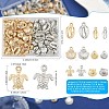 120Pcs 12 Styles CCB Plastic Pendants Sets CCB-FS0001-14-4
