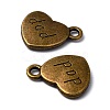Tibetan Style Alloy Family Charms X-TIBEP-5414-AB-FF-3