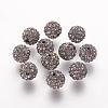 Polymer Clay Rhinestone Beads RB-K050-8mm-C14-1