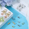 24Pcs 6 Styles 304 Stainless Steel Clip-on Earring Converters Findings STAS-SC0006-79-4