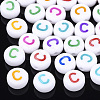 Initial Acrylic Beads X-OACR-E001-20C-1