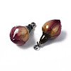 Handmade Natural Real Rose Dried Flower Pendants RESI-R424-01-6