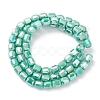 Electroplate Glass Beads Strands EGLA-K015-08G-2