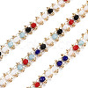 Handmade Glass Beaded Chains CHC-S012-029B-1