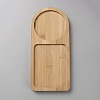Arch Wood Tea Serving Tray AJEW-WH20008-01A-1