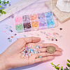 100G 10 Colors Transparent Spray Painted Glass Seed Beads SEED-TA0001-66-7