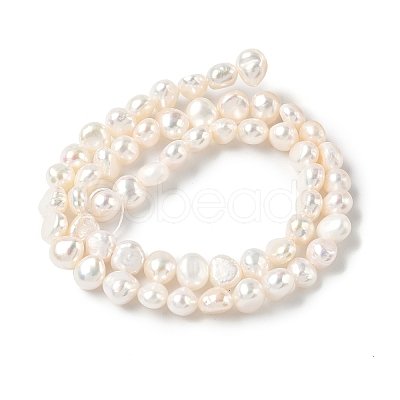 Natural Cultured Freshwater Pearl Beads Strands PEAR-C004-08-1