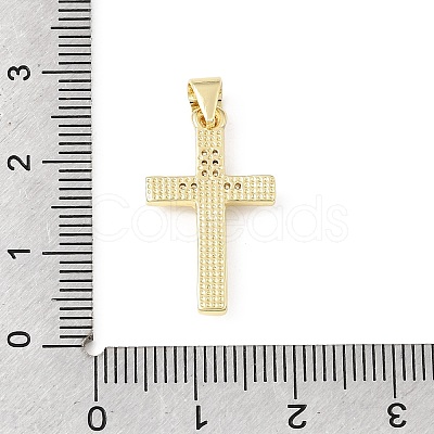 Easter Brass Micro Pave Clear Cubic Zirconia Pendants KK-E799-05F-G-1