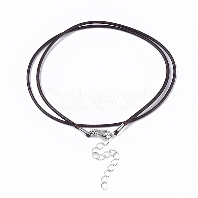 Waxed Cotton Cord Necklace Making X-MAK-S032-1.5mm-B02-1