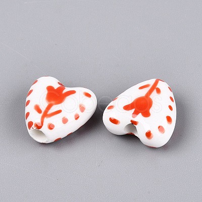 Handmade Porcelain Beads PORC-Q005-10C-1