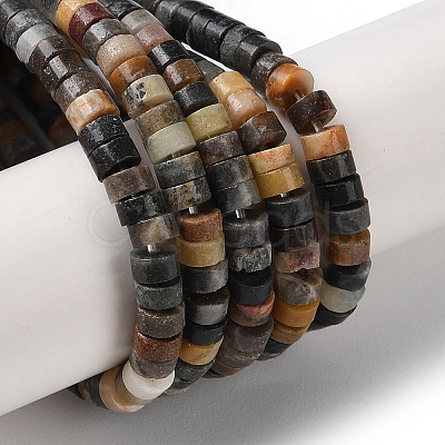 Natural Flower Amazonite Beads Strands X-G-E612-A02-B-1