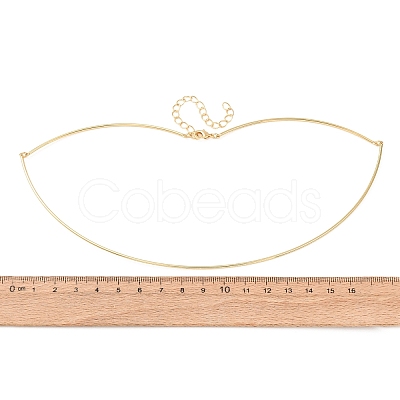 1.5MM Brass Torque Choker Necklaces KK-CBA3297-12G-1