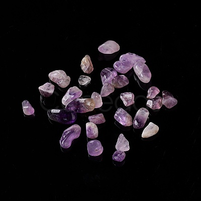 Natural Amethyst Chip Beads G-M364-12B-1