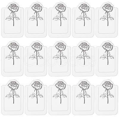 40Pcs PP Plastic Floating Page Marker Bookmarks AJEW-BC0009-20-1
