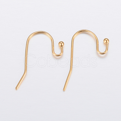Ion Plating(IP) 304 Stainless Steel Earring Hooks LS-STAS-H448-01G-1