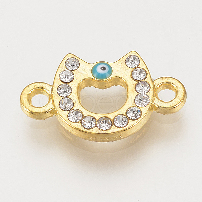 Alloy Rhinestone Links connectors ALRI-S170-29G-1