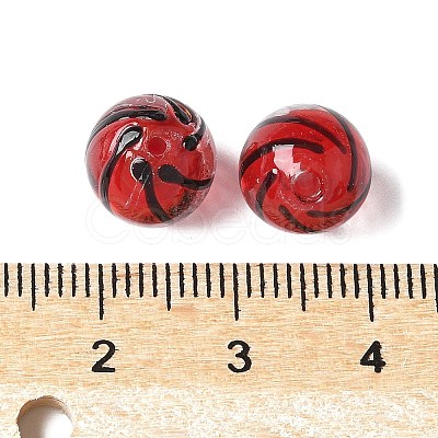 Handmade Transparent Lampwork Beads BLOW-D300-08B-1