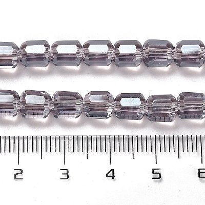 Electroplate Glass Beads Strands EGLA-D030-19N-1
